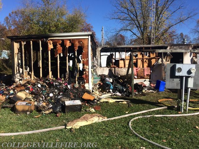 Mobile Home Fire, Lower Providence Twp.